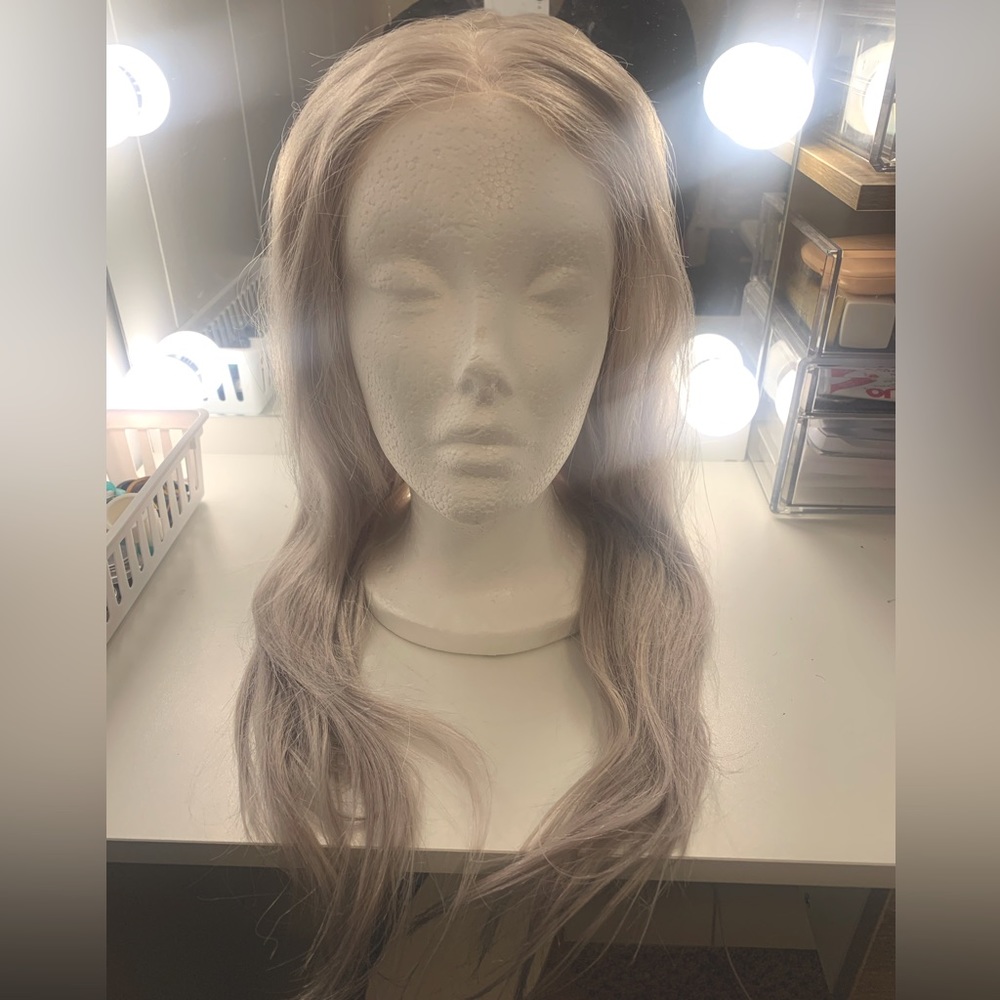 Platinum Blonde Icy White Full Lace 100% Human Hair Wig